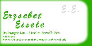 erzsebet eisele business card